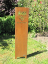 VFB Stuttgart Gartenstele in Edelrost