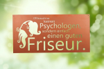 Edelrost Gedichttafel "Friseur"