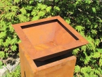 Edelrost Dekoschale quadratisch, 35 cm