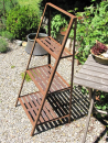 Edelrost Pflanztreppe