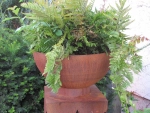 Edelrost Halbkugel Schale ohne Haltering 25 cm bis 60 cm