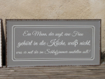 Shabby Chic Metallspruchschild "Schlafzimmer"