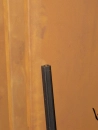 2er Set Vierkantrohre für Befestigung Sichtschutzwand